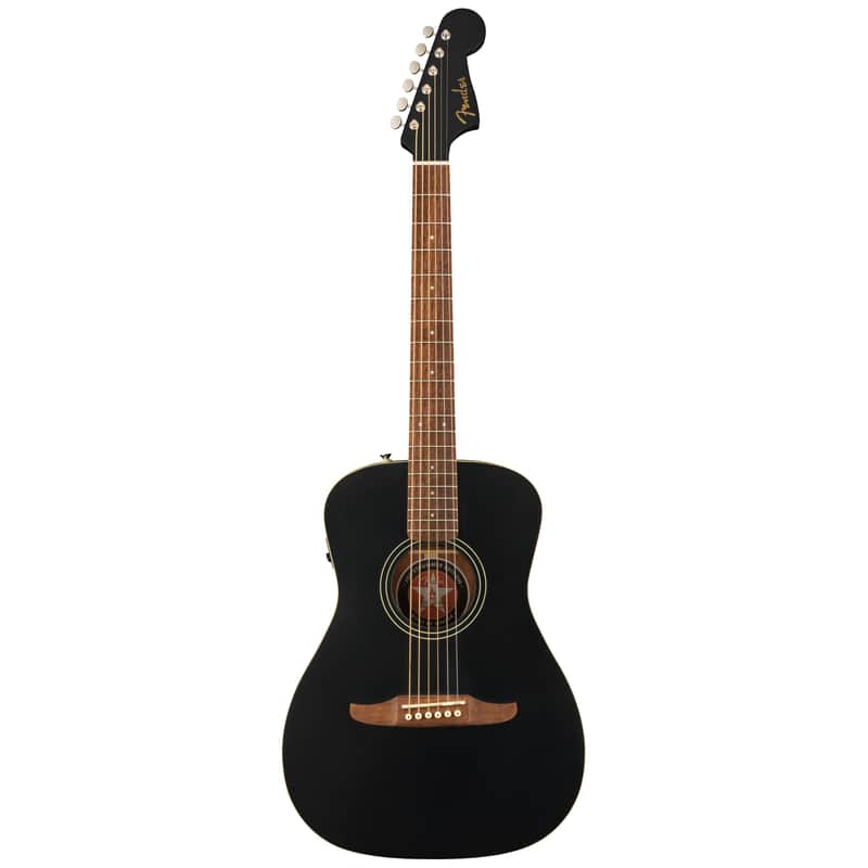 Fender Joe Strummer Campfire, Walnut Fingerboard, Matte Black w/ Deluxe Gig Bag image 1