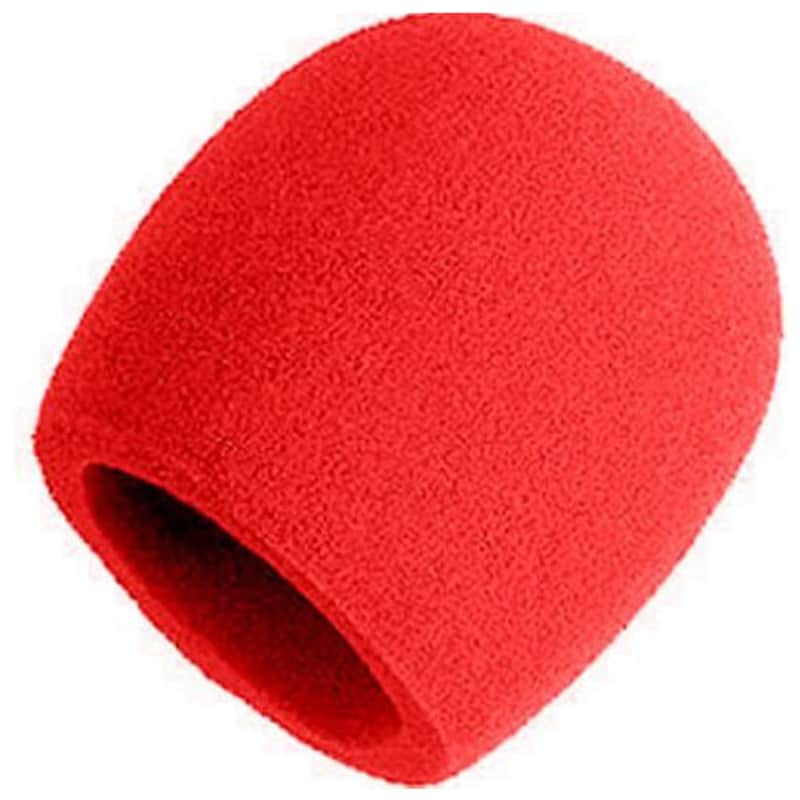Shure A58WS Foam Windscreen for SM58 and Similar Microphones (Red) image 1