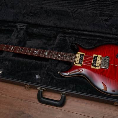PRS Santana I - Scarlet Red Sunburst - Brazilian Rosewood Fretboard with Abalone Inlays - RARE Collector's Item image 6
