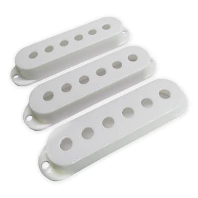 Single Coil Pickup Covers, White, Modern (52mm / 50mm / 48mm) Spacing image 1