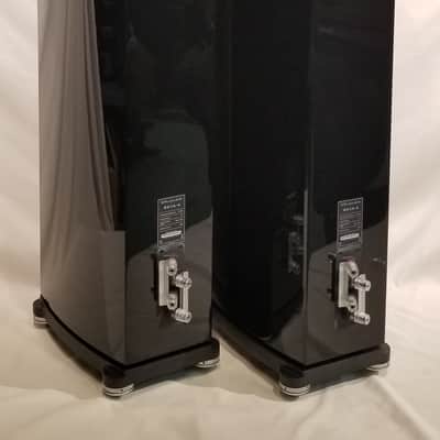 Wharfedale Reva-4 Floor Standing Hi-Fi Speakers (Pair) Complete w/ Boxes Piano Black image 5