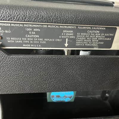 Fender Champ 6-Watt 1x8" Guitar Combo 1970 - 1981 - Silverface image 4