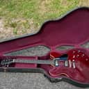 1990 Gibson ES-335 Studio W/HSC Cherry Red Vintage Semi Hollow Electric Guitar