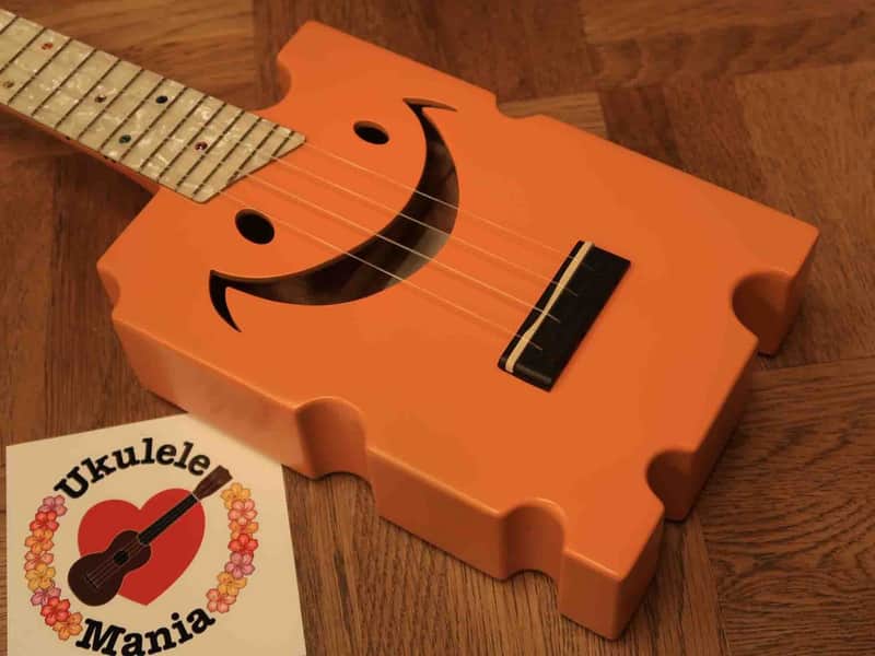 Cheezy Original Cheddar Cheese Model Solid Mahogany Soprano with Pearloid Fretboard #3292 - Free Shipping Worldwide! image 1