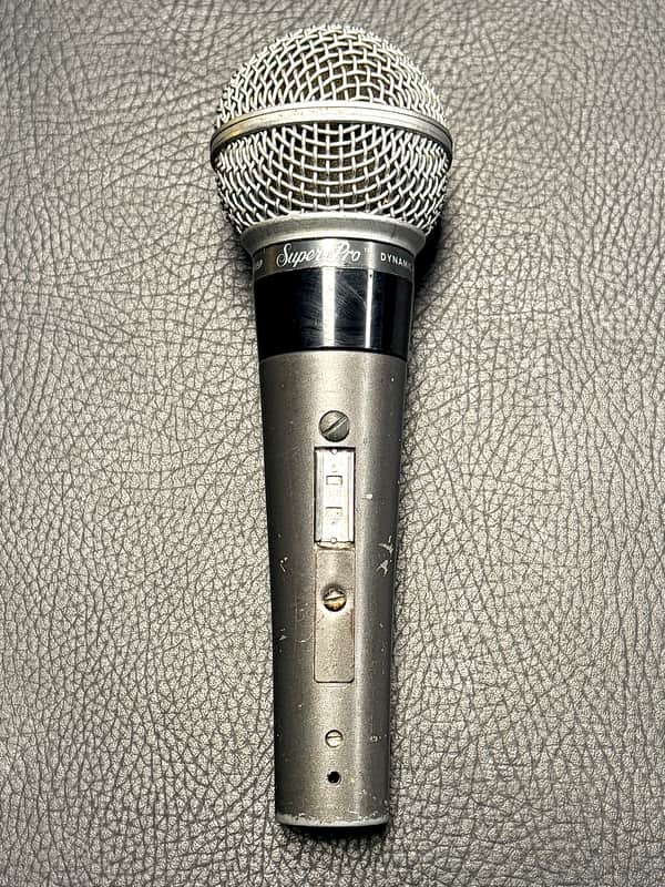 Vintage 1970's Shure PE50SP SUPER PRO dynamic cardioid microphone w clip image 1