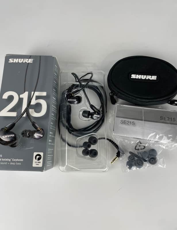 Shure SE215 Single Driver In-Ear Monitors, Black image 1