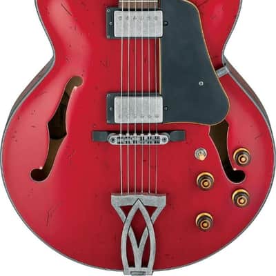 Ibanez AFV10A Artcore Vintage Series Transparent Cherry Red Low Gloss image 2