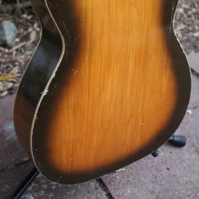 Vintage 1965 Silvertone 600 Series Grand Concert Acoustic Guitar by Harmony USA! image 7