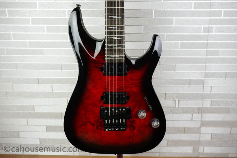 Schecter Omen Elite-6 FR - Black Cherry Burst image 1