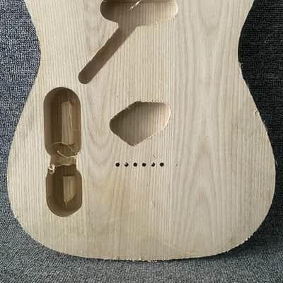 Left Handed Telecaster Tele Style Guitar Ash Wood Body image 4