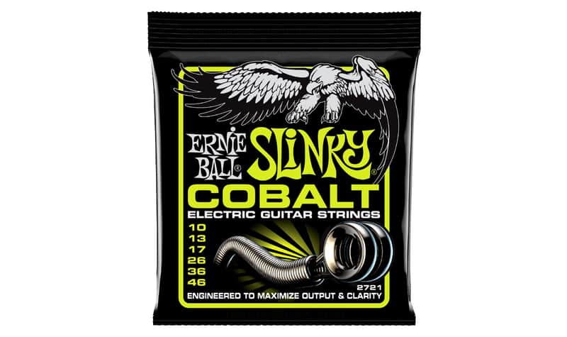 Regular Slinky Cobalt Electric Guitar Strings 10-46 Gauge Set FeCo-alloy enhanced magnetc-properties image 1