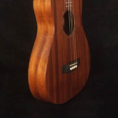 Handmade Left-Handed 4 String Tenor Guitar, Solid Mahogany ARCH-BACK , Mop Block Inlay, Soft-bag, Bruce Wei TG-2050 image 6