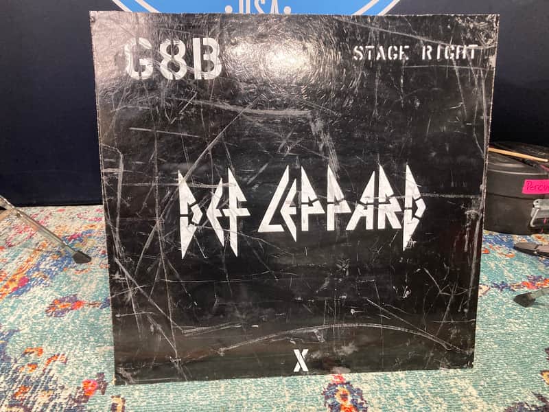 Def Leppard Logo, Tour Used Case Panel Wall Hanging "G8B" (#10) image 1