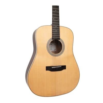 Gold Tone The Dread Acoustic-Electric All Solid Wood Guitar with Bag (Satin Natural) image 4
