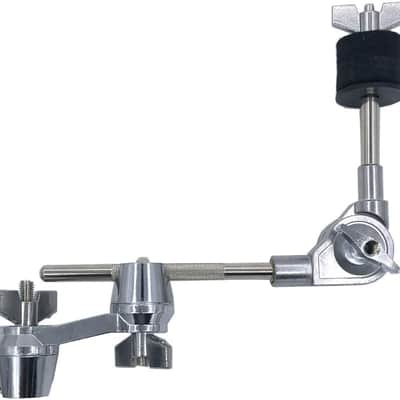 Cymbal L-Arm with Compact Dual Drum Clamp, 7.4inch Adjustable Cymbal Boom Holder Attachment with Multi-Clamp, Mini Cymbal Boom Arm for Cymbal Stand Drum Set Hardware (Black 8) image 3