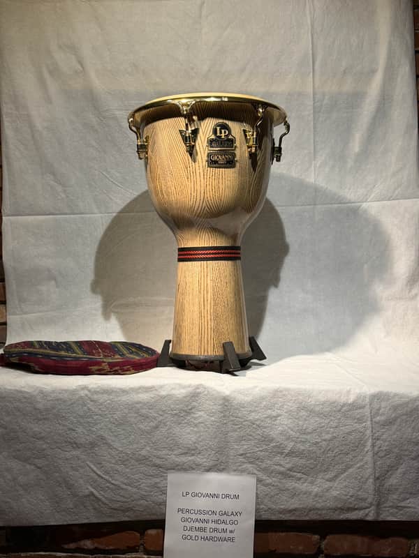 Latin Percussion LP807Z-AW Galaxy Giovanni Series 12.5" Ash Tumba with Comfort Curve 2 Rims, Gold Tone Hardware 2010s - Natural image 1