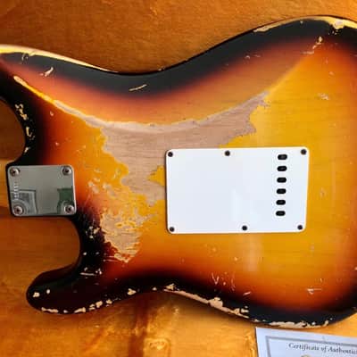Fender 1959 Custom Shop Stratocaster 2010 - Heavy Relic Sunburst image 6