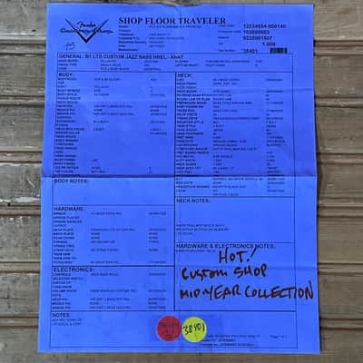 Fender Custom Shop Limited Edition Heavy Relic Custom Jazz Electric Bass USED - Aged Natural image 9