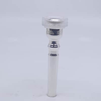 ACB 1C Trumpet Mouthpiece with a Clear Acrylic Rim - Silver/Acrylic image 1