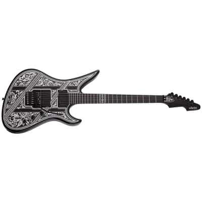 Schecter Avenger FR Przym Palladium Electric Guitar Gloss Black + Schecter Case BRAND NEW image 2