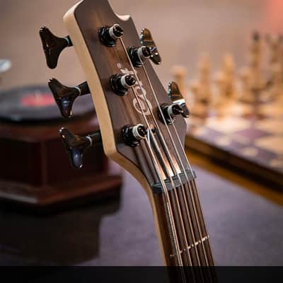 Cort C5 Plus OVMH  Artisan Series C5 Plus 5-String Bass – Antique Brown Burst image 8