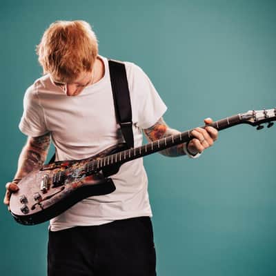 PRS SE Ed Sheeran Cosmic Splash Hollowbody Baritone Limited Edition with Gig Bag image 9