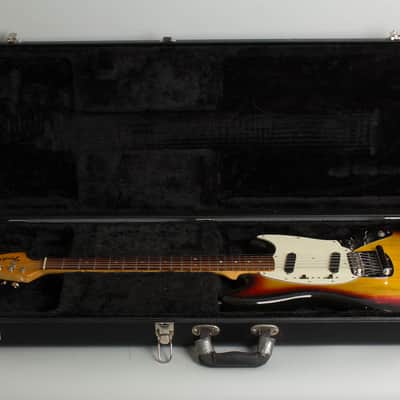 Fender Mustang Solid Body Electric Guitar (1977), ser. #S718693, black tolex hard shell case. image 10