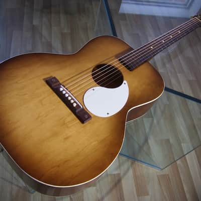 Airline Acoustic Guitar Concert Sized by Kay of Chicago for Montgomery Wards Circa-1960s Sunburst image 6