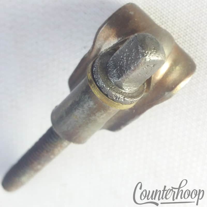 Ludwig 1 7/8"Tensioner+Wood-Hoop Claw Snare/Tom T-Rod Drum Nickel Vintage20s USA image 1