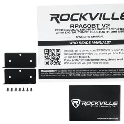 Rockville RPA60BT 1000w Home Theater Bluetooth Receiver+2 x 21 Band Equalizer EQ image 11