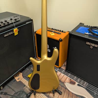 Spector Euro 5 Classic Bass Guitar - Metallic Gold image 6