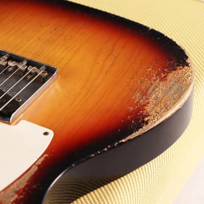 Fender Custom Shop 1955 Telecaster Heavy Relic 2-Tone Sunburst over Blonde Masterbuilt Andy Hicks image 9