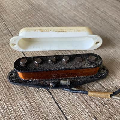 All original Fender Stratocaster Pickup Pre-Cbs March 64 1964 - Black image 1