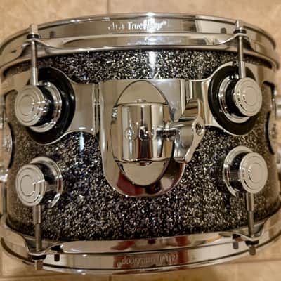 DW Drums Component Drum Rack Tom Custom Made- Maple/Mahogany 2024 - Black Galaxy FinishPly 12”x7” Accepting Offers! image 8