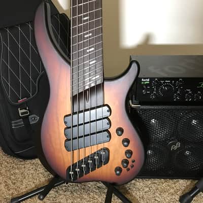 NEW Dingwall Vintage Burst ABZ 6-String Bass, Wenge Neck, Glockenklang Pre 3x Pickups, 3x Switches image 1