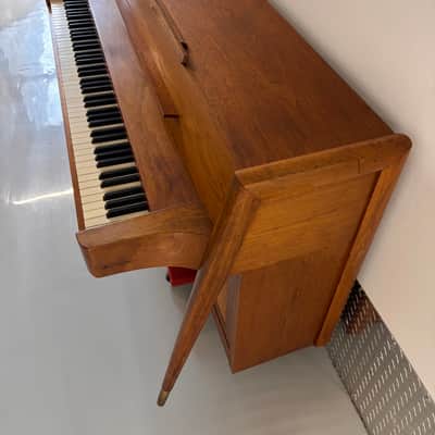 Vintage 1969 Baldwin Acrosonic Upright Piano Walnut MCM Scandanavian Design Complete Restoration image 12
