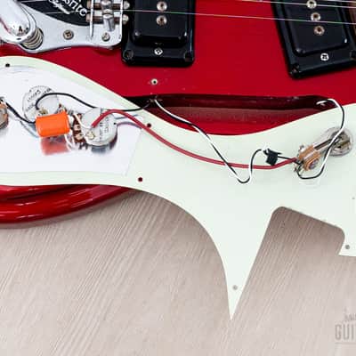 2008 Mosrite Ventures Model Mark I VM-1965 Candy Apple Red w/ Vibramute, Case & Tags, Japan Fillmore image 18