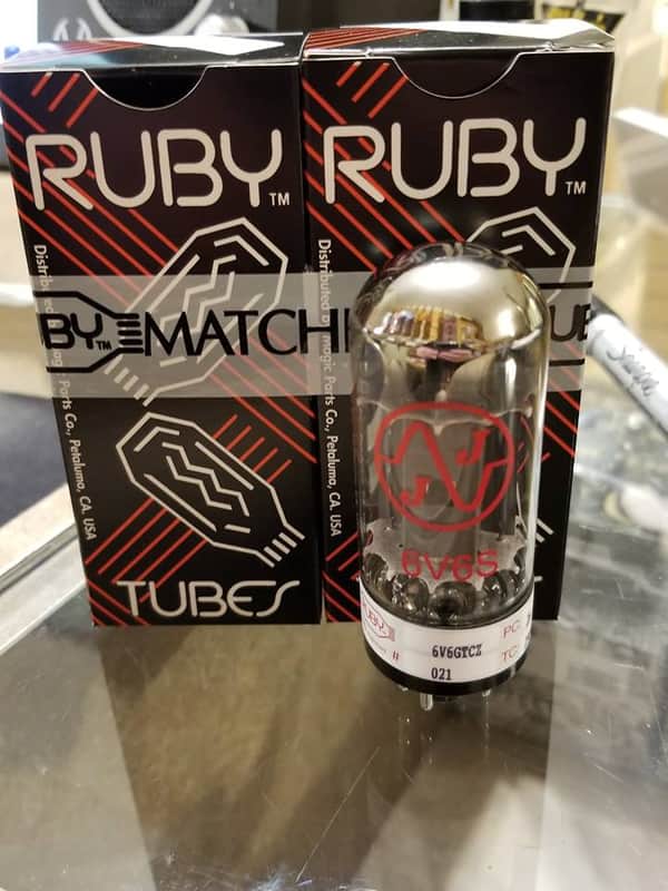 Ruby Tubes JJ Electronic 6V6GT-CZ  Matched Pair image 1