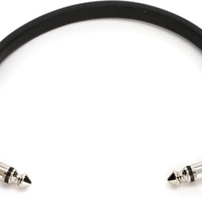 Ernie Ball P06226 Single Flat Ribbon Pedalboard Patch Cable - Right Angle to Right Angle - 6 inch image 2