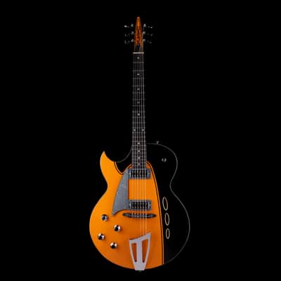 Pre Owned 2024 Eastwood	Backlund Rockerbox II Left-Handed Orange Stain With Gig Bag image 2