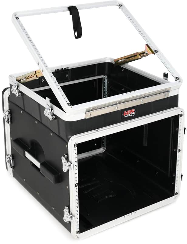 Gator GRC-10X8 PU 10U Top / 8U Front Console Audio Rack (GRC10x8PUd3) image 1
