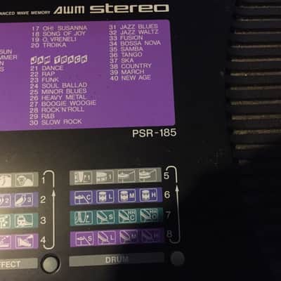 Yamaha  Portatone PSR-185 61-Key (Full-Size Key) Portable Keyboard Black image 6