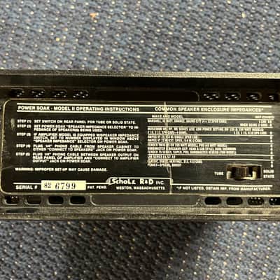Tom Scholz Power Soak 1982 - Black image 2
