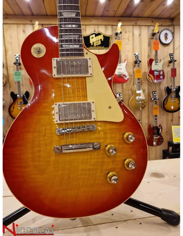 GIBSON 1960 Les Paul Standard Reissue VOS Washed Cherry Sunburst image 1