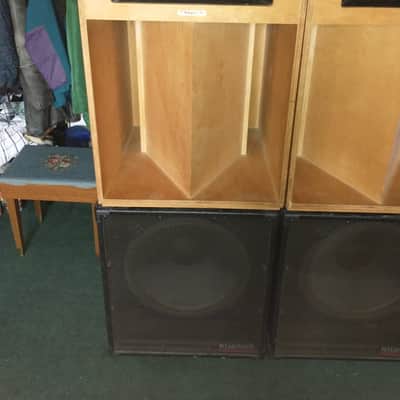 Klipsch La Scalas with KP-480 15" Subs (Set) 90's Birch Natural/Black image 2