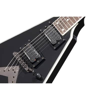 Epiphone Dave Mustaine Signature Flying V Custom Guitar w/ Seymour Duncan Pickups - Black Metallic image 5