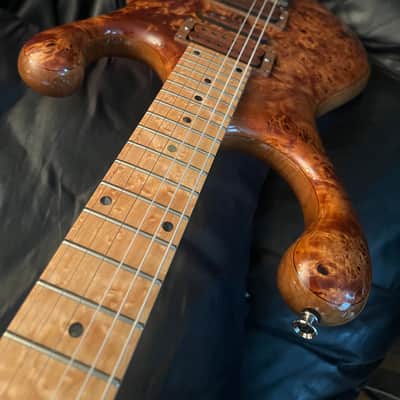 Fibenare Erotic Dalmat  Burl Maple Natural with Wood Pickup Covers Rare! image 10