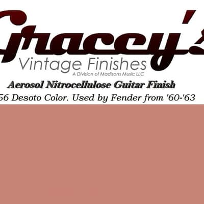 -Shell Pink- Gracey's Vintage Finishes Nitrocellulose Guitar Lacquer Aerosol Spray Can. Paint. image 2