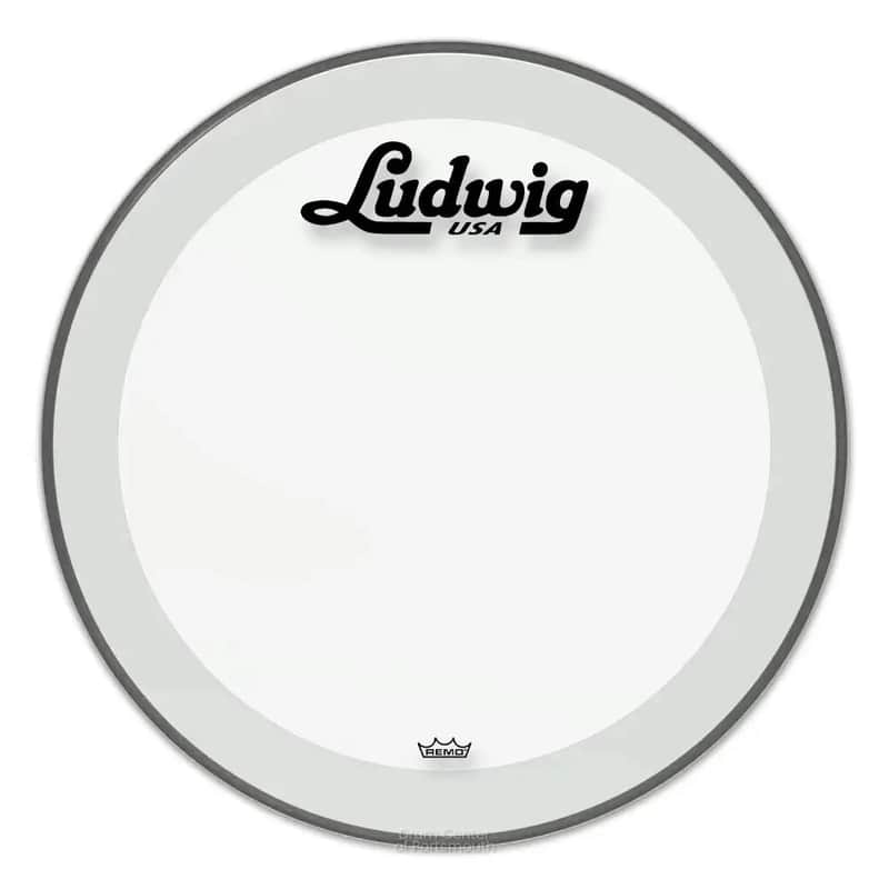 Ludwig Clear Bass Drum Resonant Head 26" w/Script Logo image 1