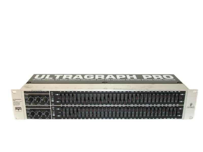 Behringer FBQ3102 ULTRAGRAPH PRO 31-Band Stereo Graphic Equalizer w/ FBQ Feedback Detection System image 1